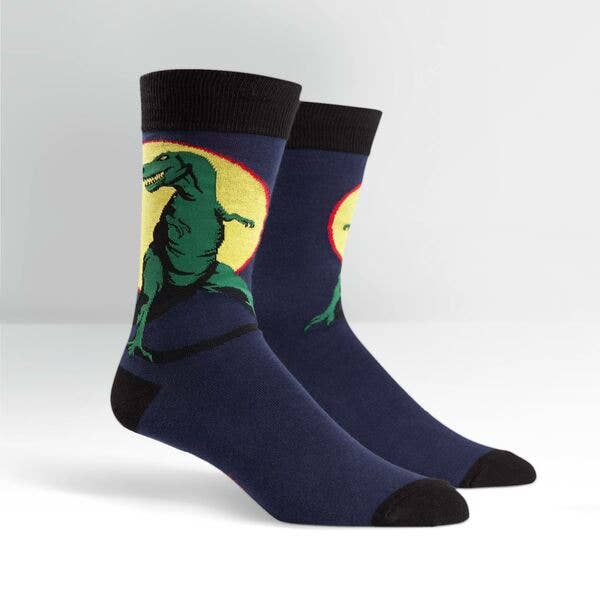 T-Rex Men's Crew Socks for wholesale by Sock it To Me