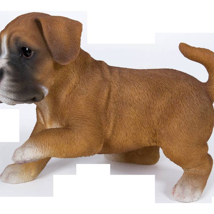 Hi-Line Gift Ltd. - Vente Figurine décorative - Statue jouant à un chiot Boxer
