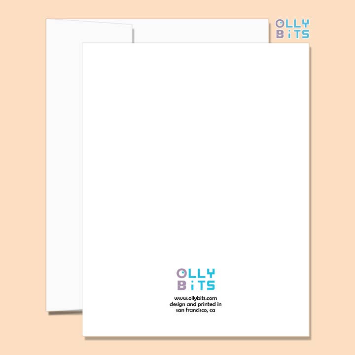 Ollybits Pixel Art - Wholesale Love Card - I'm Crazy A-BAO You! Greeting Card1