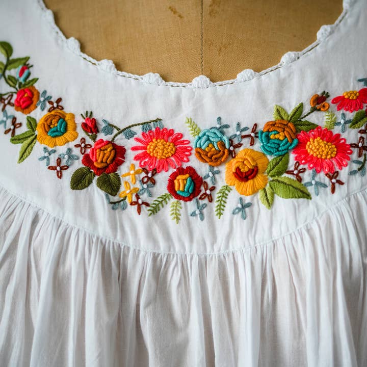 Maison d' Haiti - Wholesale Nightgown - Women's - Retro Colors Cap Sleeve Nightgown1