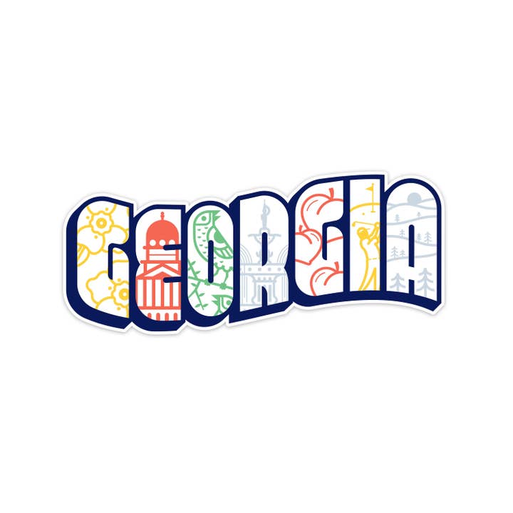 Georgia Sticker for wholesale by Stuff Worldwide