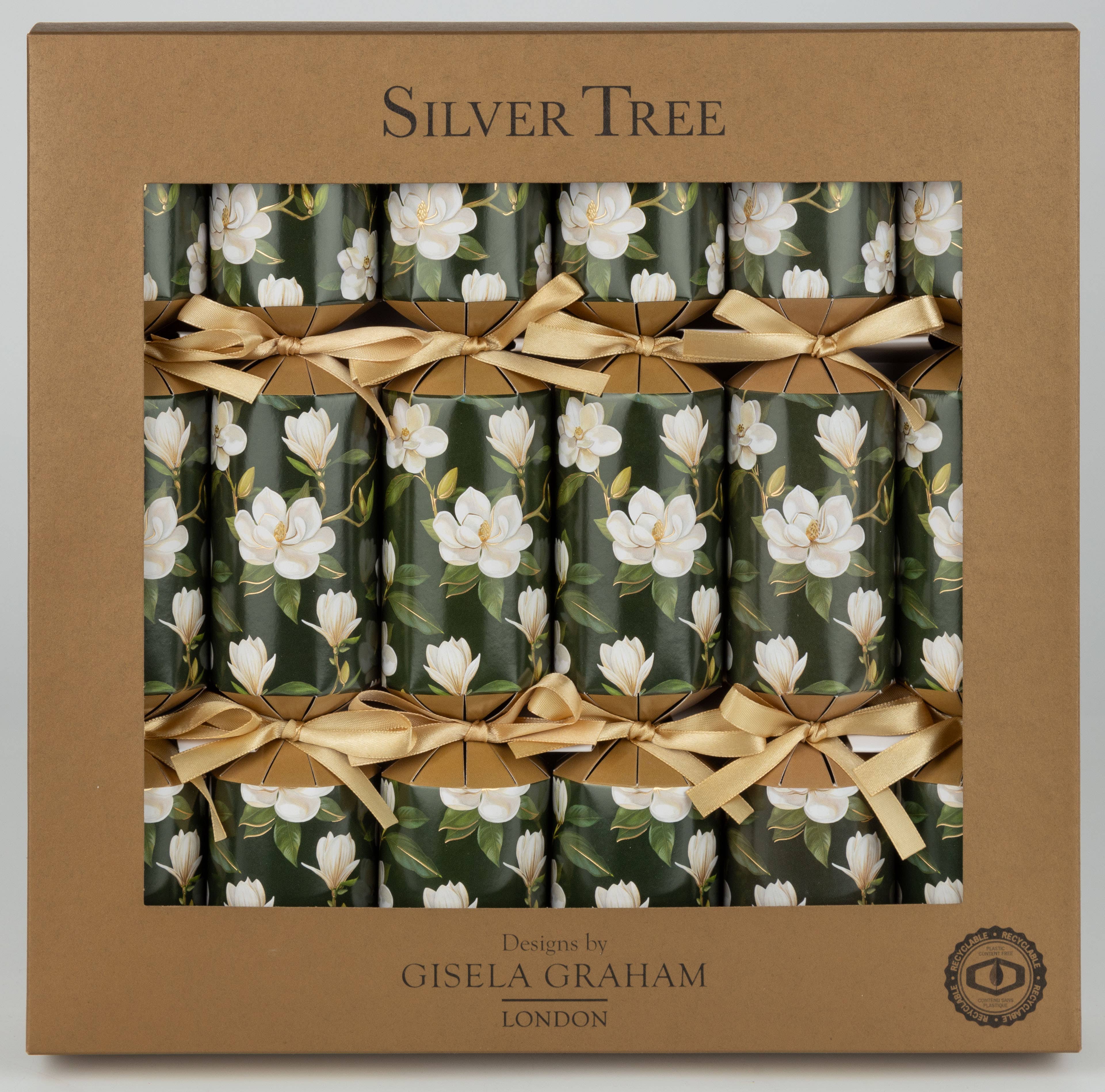 Silver Tree Home & Holiday - Vente Cadeaux pour invités - 6133-23 : 12po 6ct ECO Magnolia (ECO3)1