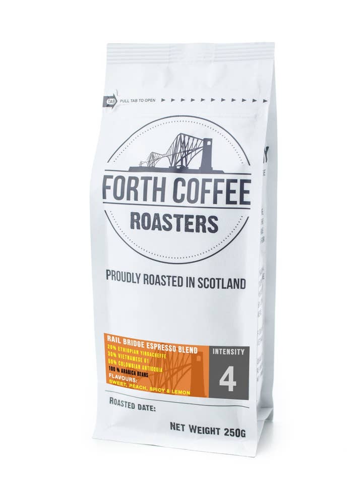 Railbridge Espresso Blend for wholesale by Forth Coffee Roasters