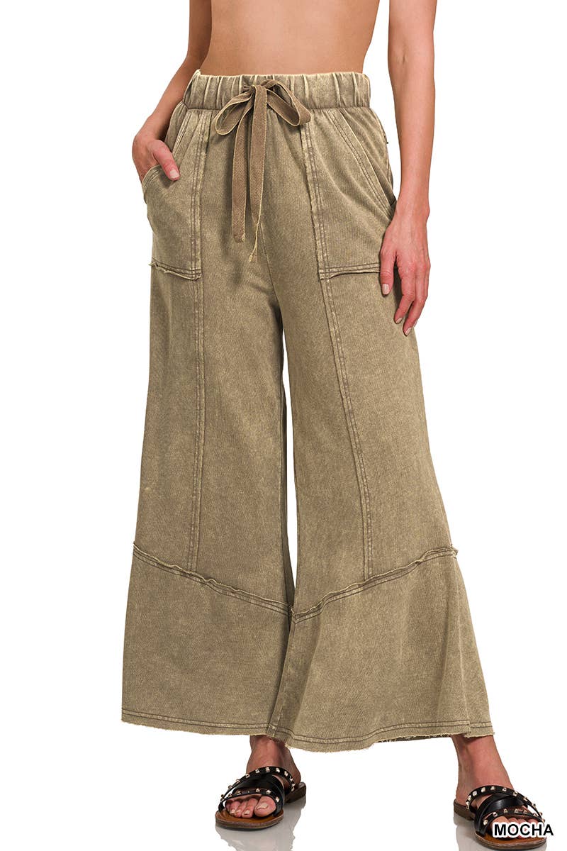 42POPS - Wholesale Pants - Women's - `.Acid wash French terry Pants w/ pockets17