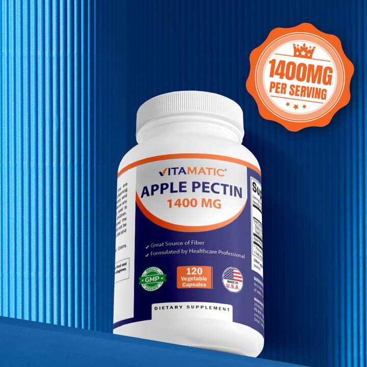 Vitamatic - Wholesale Oral Supplement/Vitamin - Vitamatic | Apple Pectin 700mg | 120 Vegetarian Capsules4