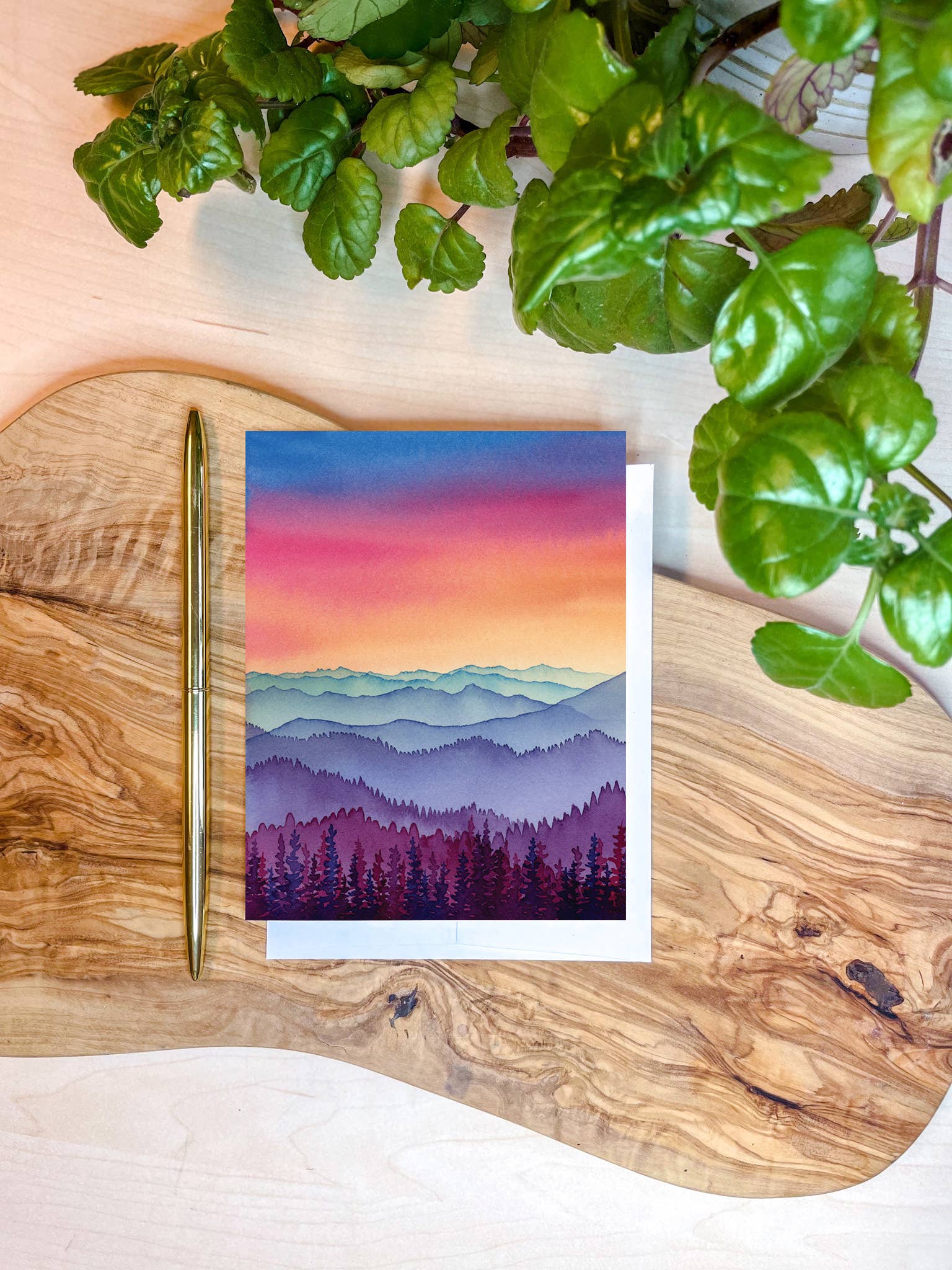 Shelby Thayne Art - Wholesale Everyday Greeting Card - I Stand Amazed Rainbow Landscape - Greeting Card Set of 6