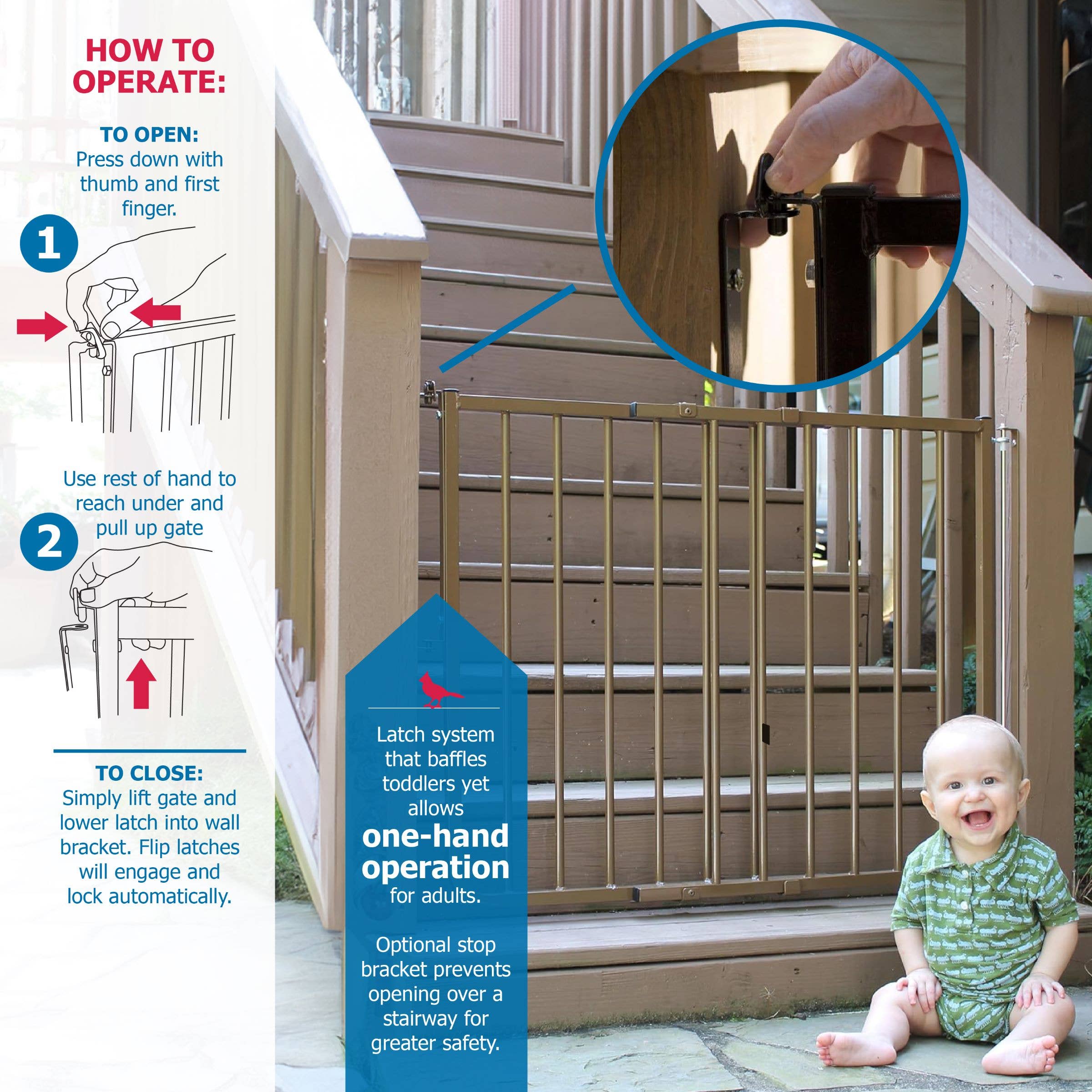 Cardinal Gates, Inc. - Wholesale Pet Folding Gate - Dog - Cardinal Gates Outdoor Safety Gate (Model SS-30OD)4