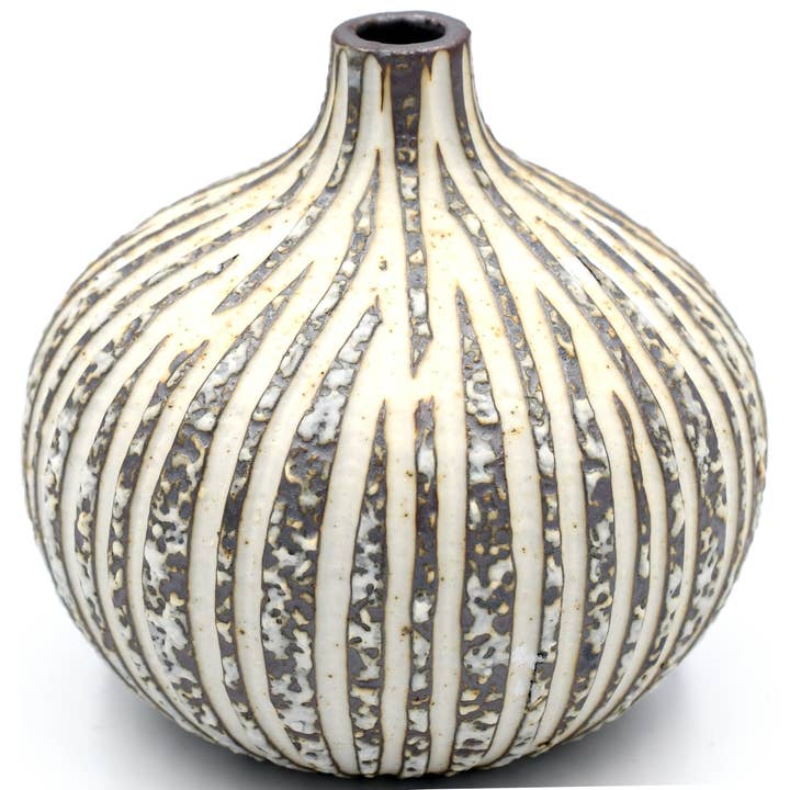 524W16 CONGO TINY L-Handgemaakte Porseleinen Knopvaas voor wholesale door Art Floral Trading LLC