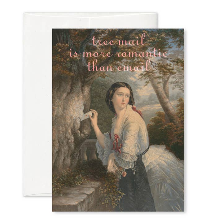 "Tree mail" A6 greeting card for wholesale by Pictrix Design