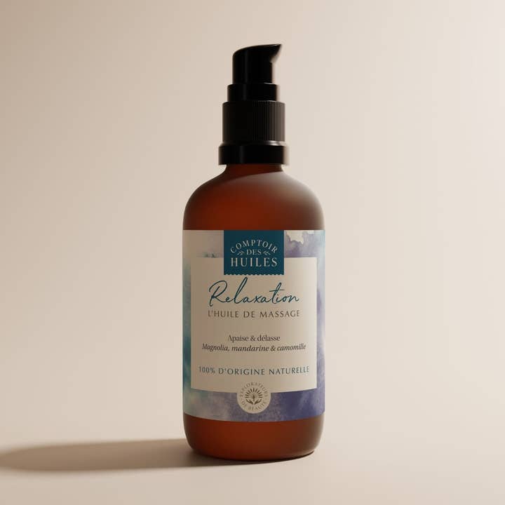 Relaxation Massage Oil Organic for wholesale by COMPTOIR DES HUILES