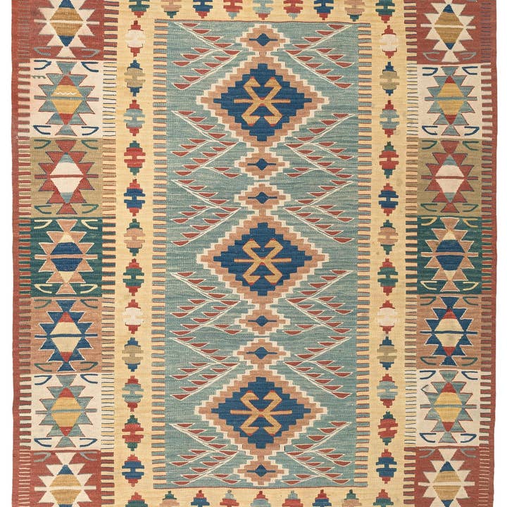 3'6'' x 5'1'' Vintage handgefertigter türkischer kleiner Kilim-Teppich für den Großhandel von Rugtolia