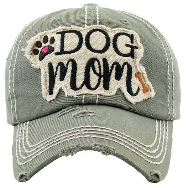 SOPHIA WHOLESALE - Wholesale Baseball Cap - Women's - DOG MOM Washed Vintage Ball Cap1