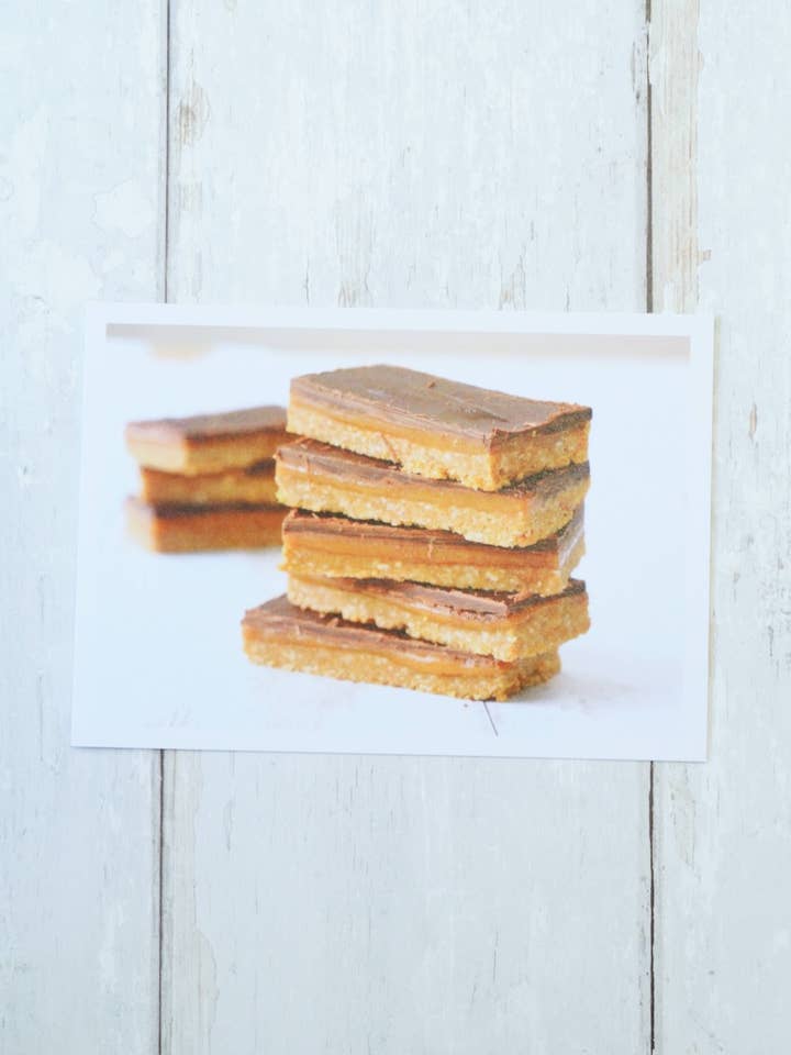 Biscuit Slice Recipe Card for wholesale by Peanut Caramel