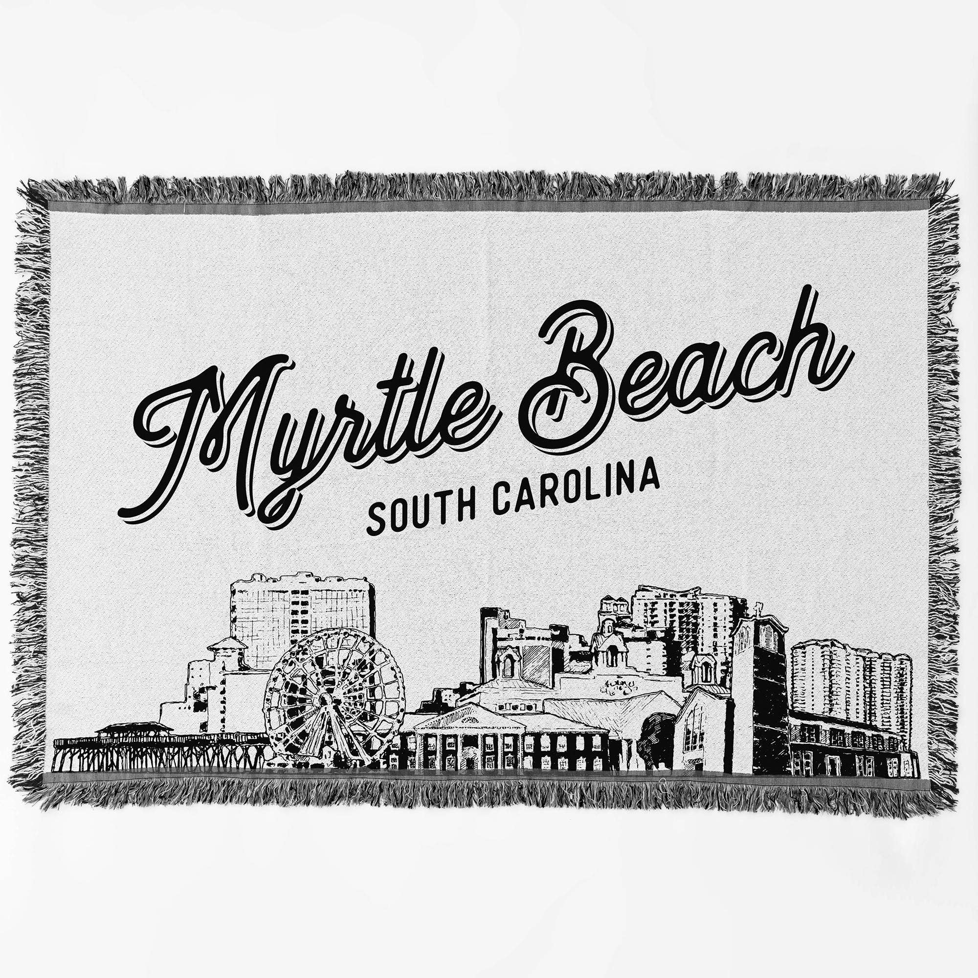 Benoit's Design Co. - Wholesale Throw Blanket - Myrtle Beach South Carolina City Blanket1