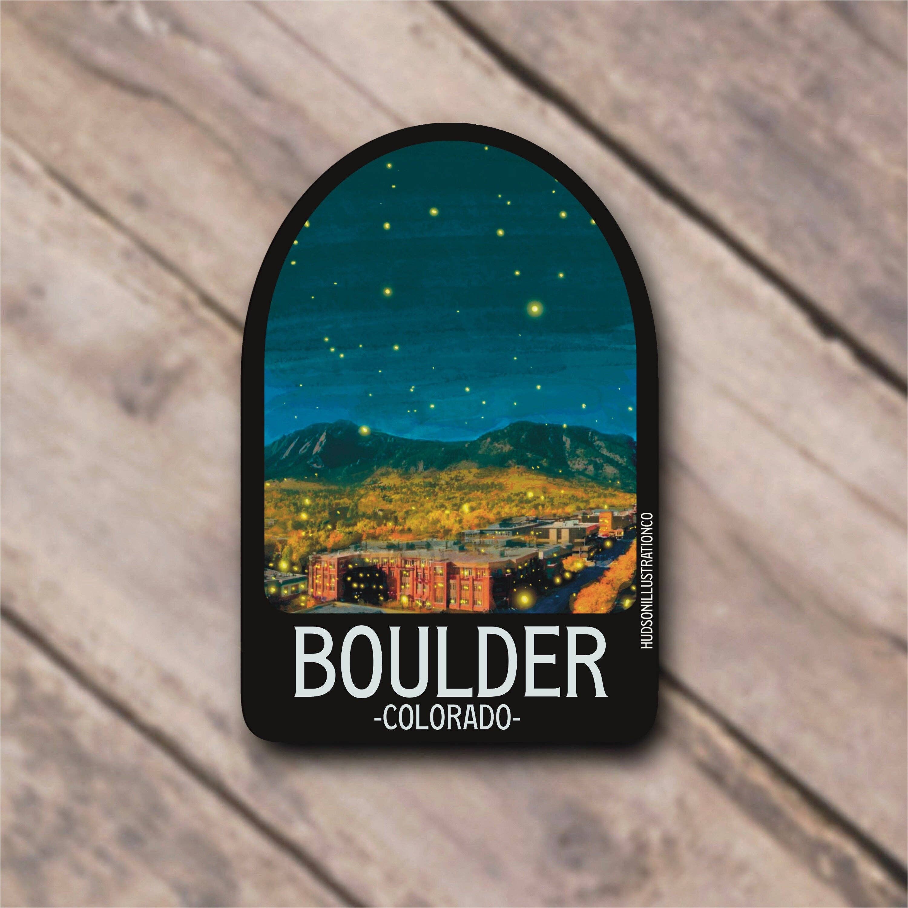 About Town Co - Wholesale Sticker - Boulder Colorado Sticker/Magnet/Print/Postcard