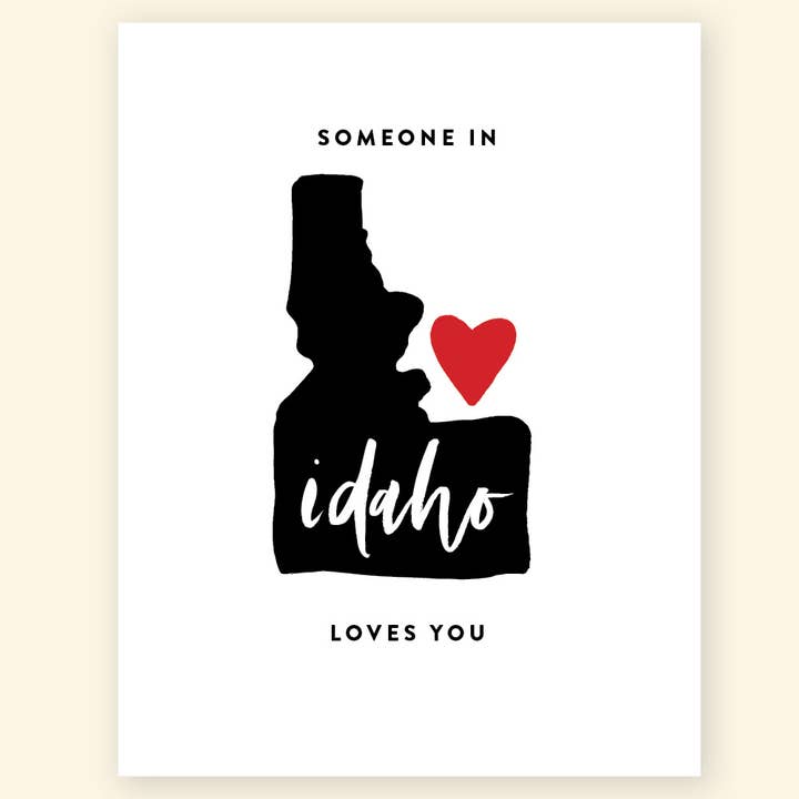 'Someone in Idaho Loves You' Greeting Card for wholesale by Studio G