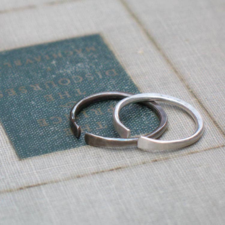 Metamorphosis Metals - Wholesale Band/Stacked Ring - Forged Silver Band3