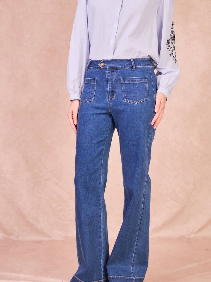 PRUNELLE Jeans – De Alledaagse Uitlopende Spijkerbroek voor wholesale door Calie Paris