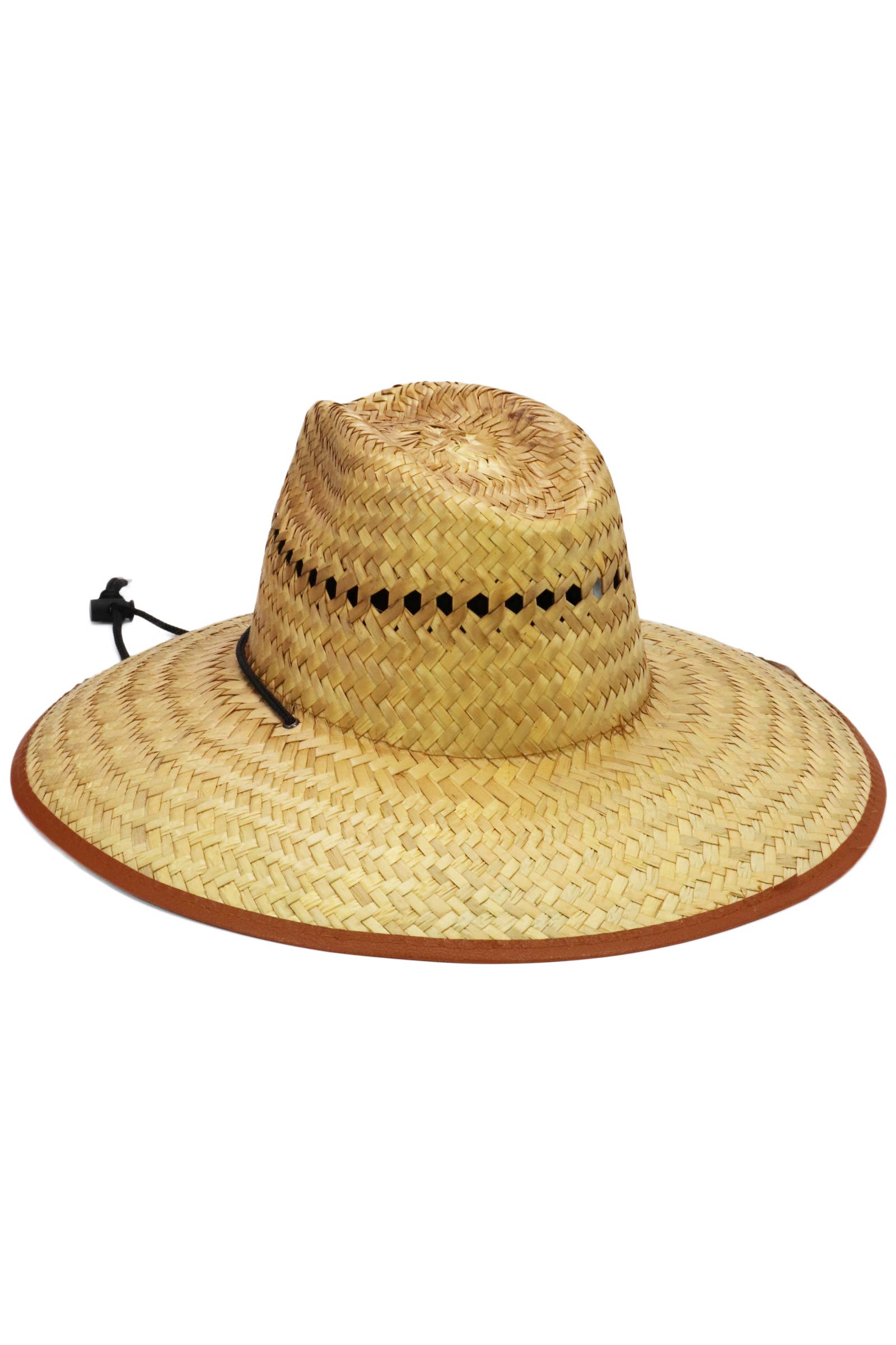 Cap Zone – Engroshandel Stråhat – unisex – Tycoon strandvagt hat i naturstrå med vegansk læderkant11