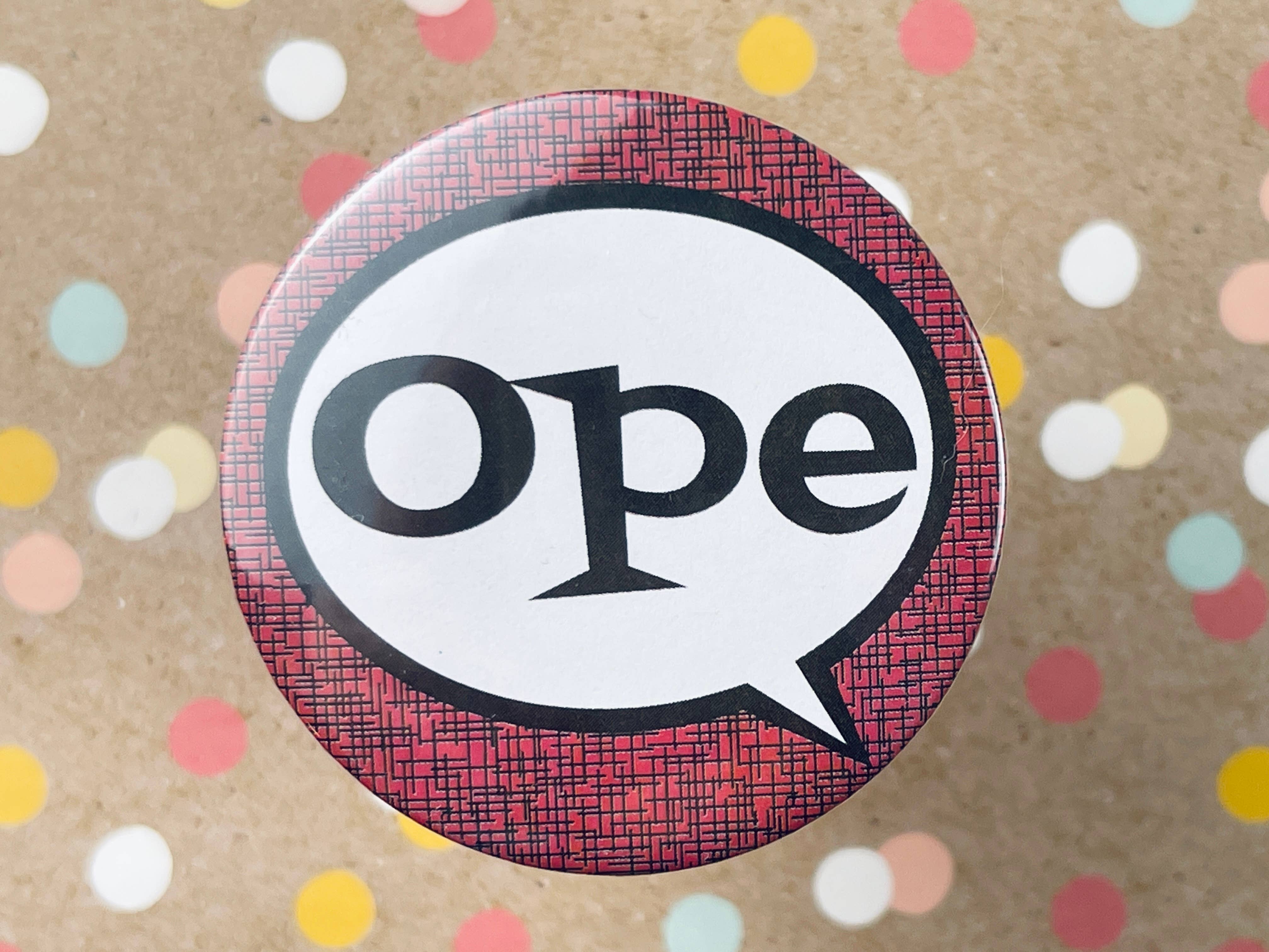 Round Button Magnet - Ope Comic Style for wholesale by Beckamade
