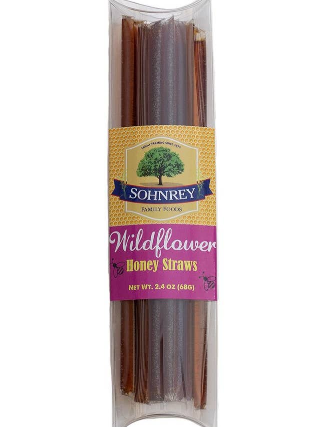 Wildflower Honey Straw (12 Pack) for wholesale by Sohnrey Family Foods LLC