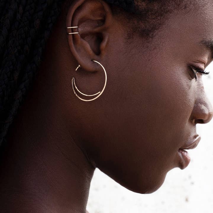 Sun And Moon Hoops for wholesale by Lulinashop