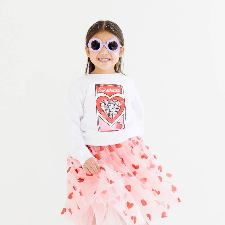 Benny & Ray Apparel - Wholesale Sweatshirt - Kids - Conversation Hearts Valentines Day Kids sweatshirt