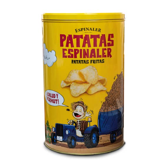 ESPINALER 1896 S.L – Batatas fritas por atacado – Espinaler Lata de Batata com Saco 450 gramas