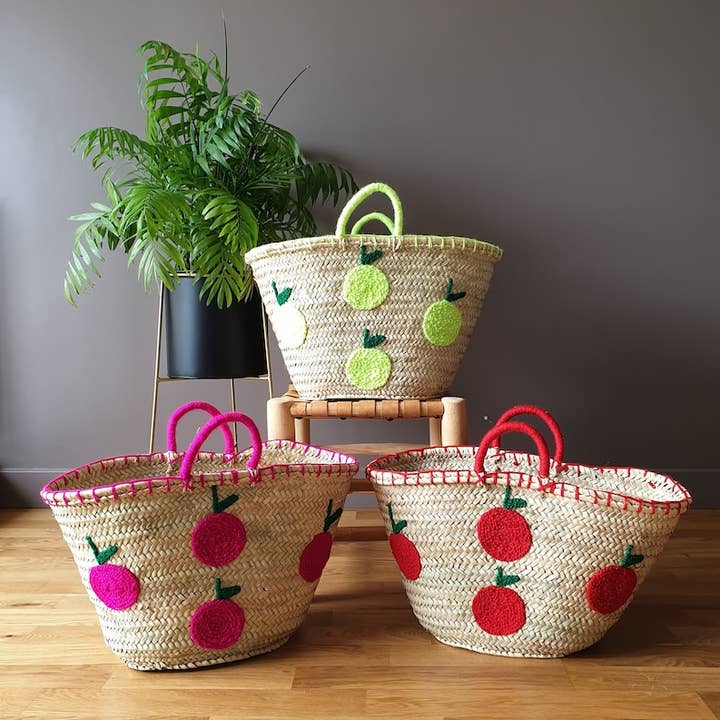 Personalizzata Uncinetto Borse Paglia Con Pon Pon Borsa Di Paglia