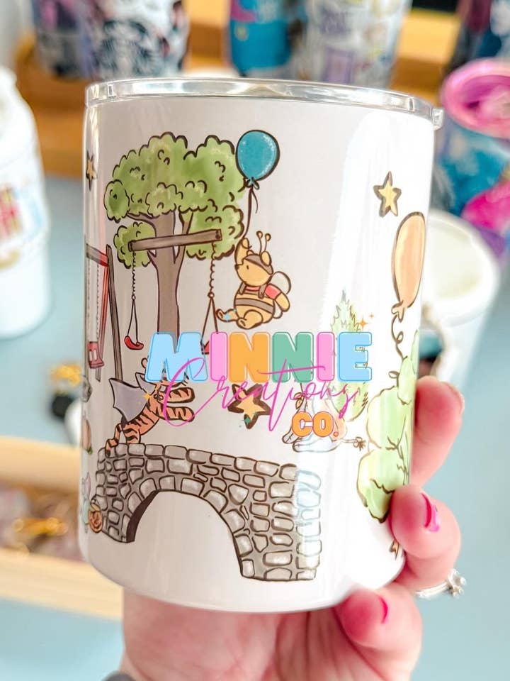 Halloween Bear & Friends Low Ball Travel tumbler for wholesale by Minnie Creations Co.
