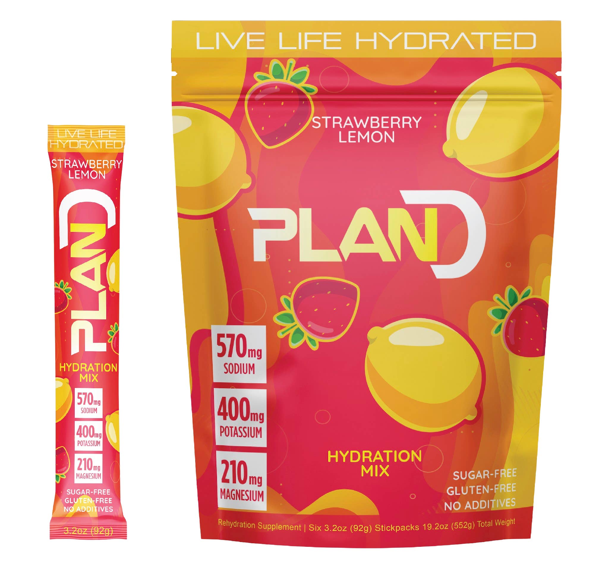 Plan D Hydration Drink - Wholesale Sports/energy drink - Strawberry Lemonade All Natural Rehydration