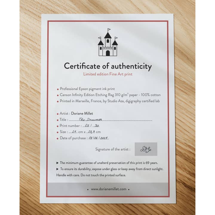 Doriane Millet - Wholesale Art Print - See me in you | Fine Art Print 13x18 cm | Limited Edition4