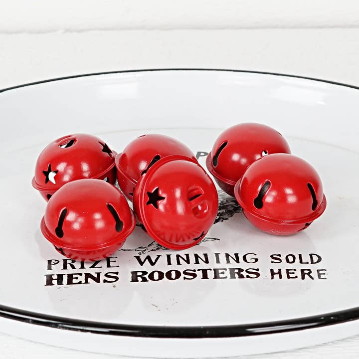 M32607-2in Red bells x6 in sheer sack for wholesale by Holiday Depot Inc.