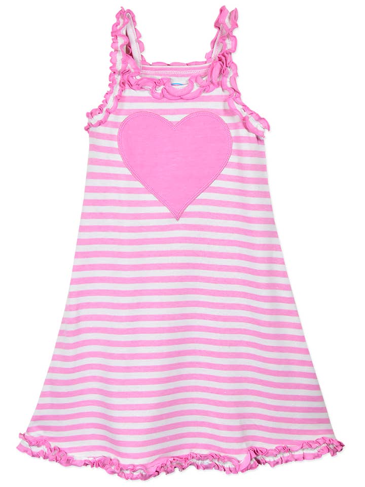 Sara's Prints – wholesale Nightdress – Kids – Summertime Girls Ruffle Tank Nightgown1