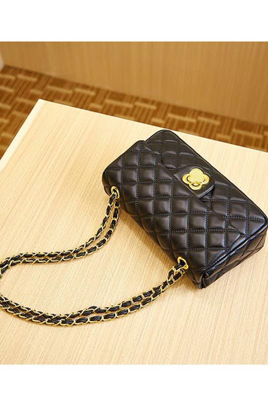 ACCITY - Wholesale Shoulder Bag - Women's - DANDY QUILTING CHIAN STRAPS SHOULDER BAG PURSE_CWAB00058