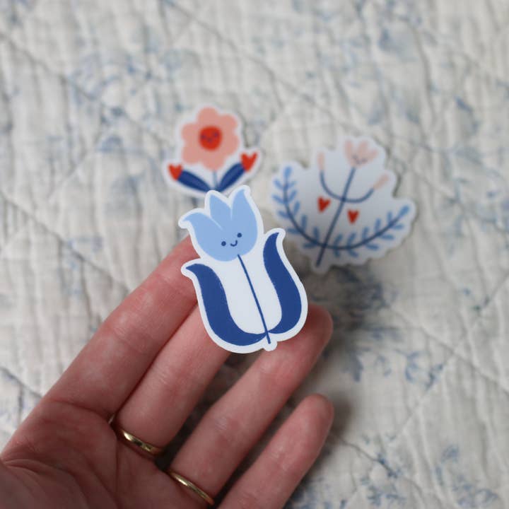 From, Hadley - Wholesale Sticker - Blue Tulip Vinyl Sticker1