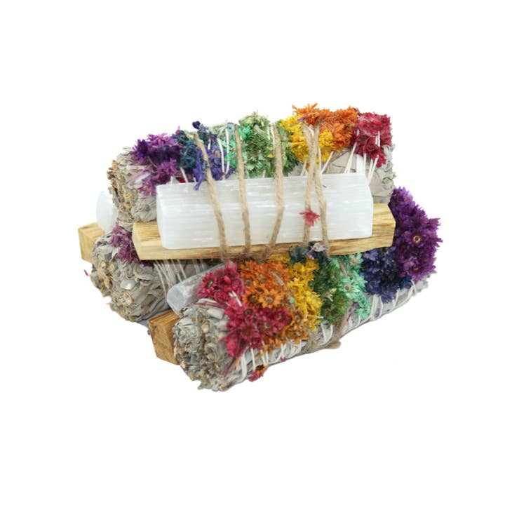 Earths Elements Wholesale - Wholesale Sage Bundle - Sage Bundle - Chakra with Selenite