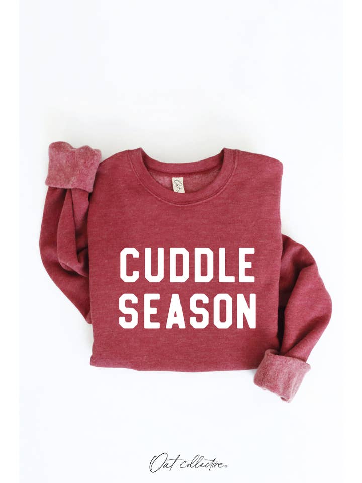 OAT COLLECTIVE - Wholesale Graphic Sweatshirt - Women's - CUDDLE SEASON Graphic Sweatshirt 10
