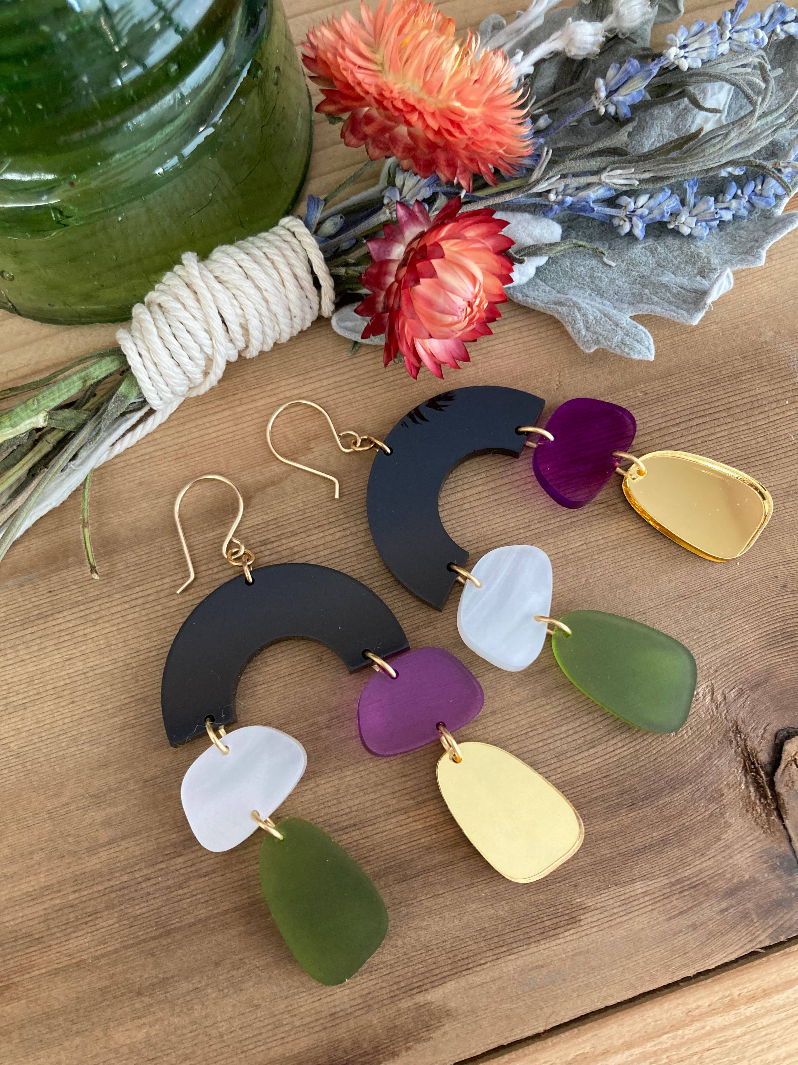 The Lost & Found - Wholesale Dangle Earrings - Arch Rival Earrings "Tortoise Shell"4