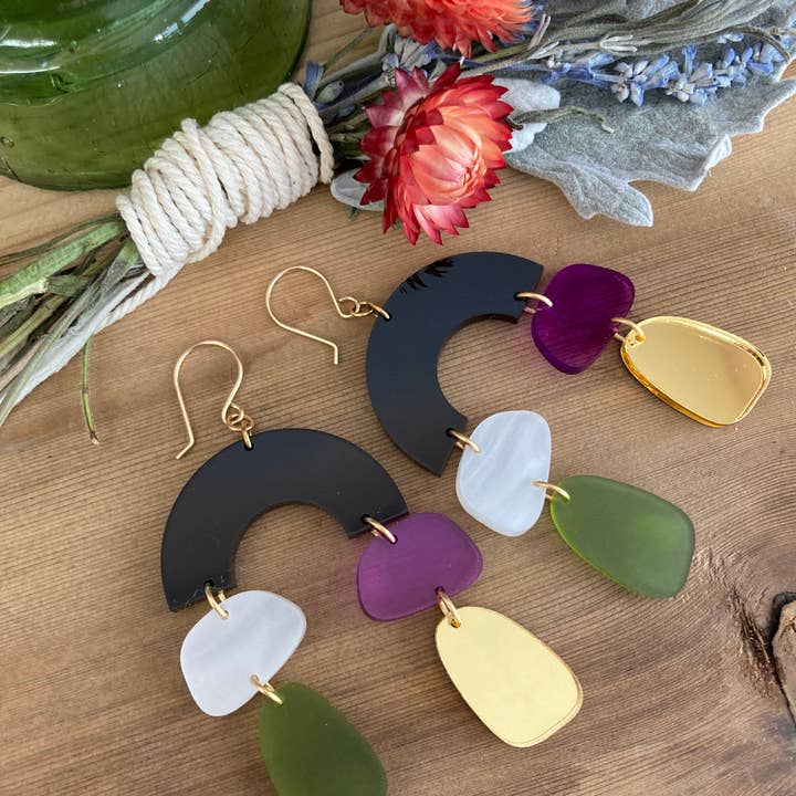 The Lost & Found - Wholesale Dangle Earrings - Arch Rival Earrings "Tortoise Shell"4