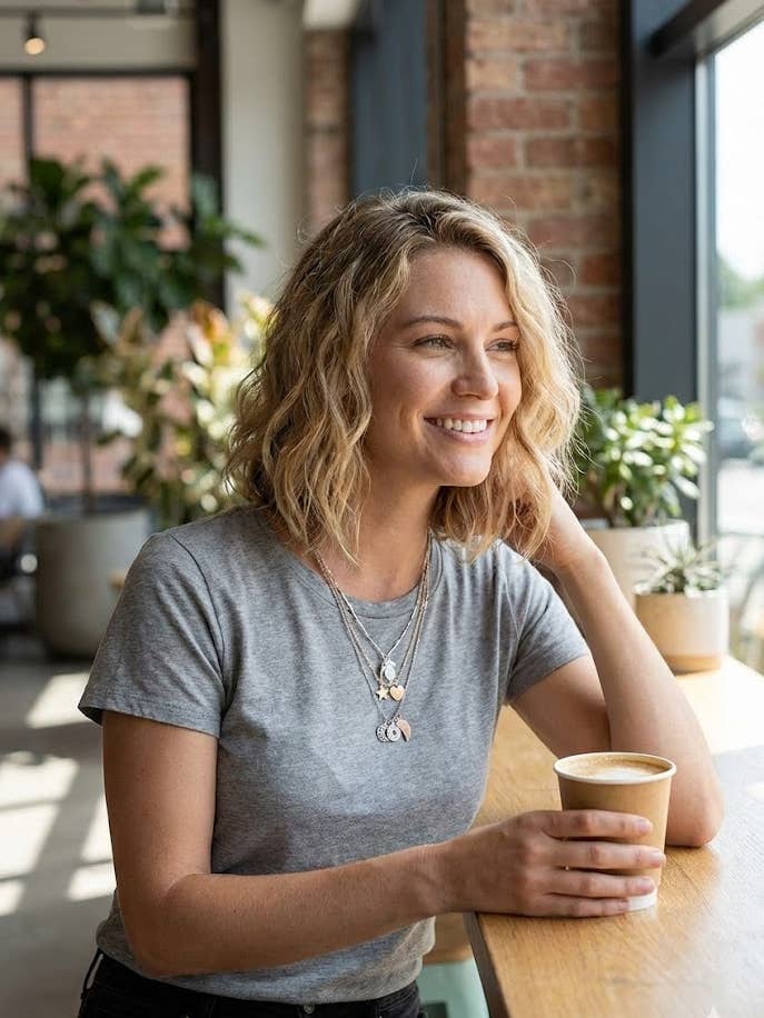 Collier à 3 rangs et 2 tons avec breloques pour la vente par Oceanic Jewellers - Majique London