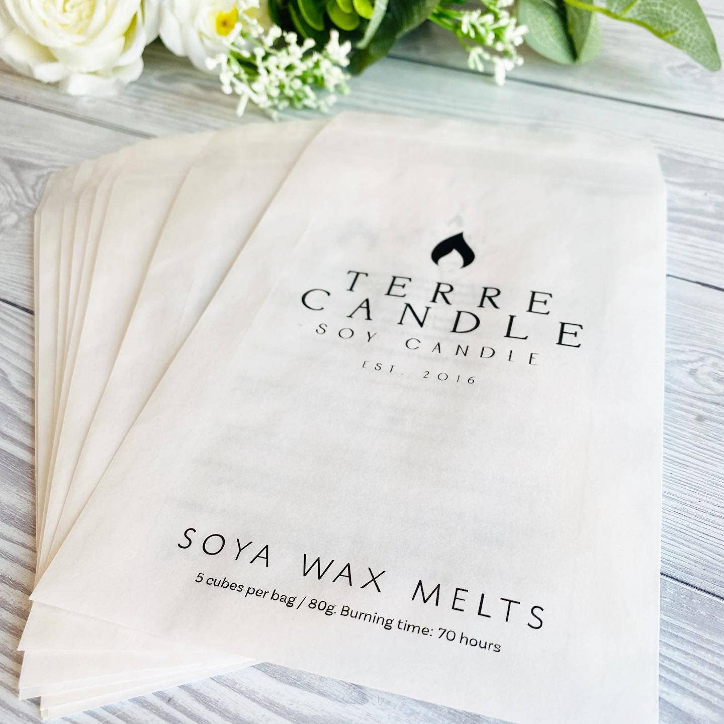 SR Creative Studio - Wholesale Gift Bag - Custom Logo Glassine Wax Melt & Candle Packaging Bag8