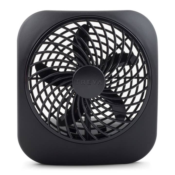 Treva - Wholesale Electric Fan - Treva 5 Inch Battery Operated Desk Fan Black