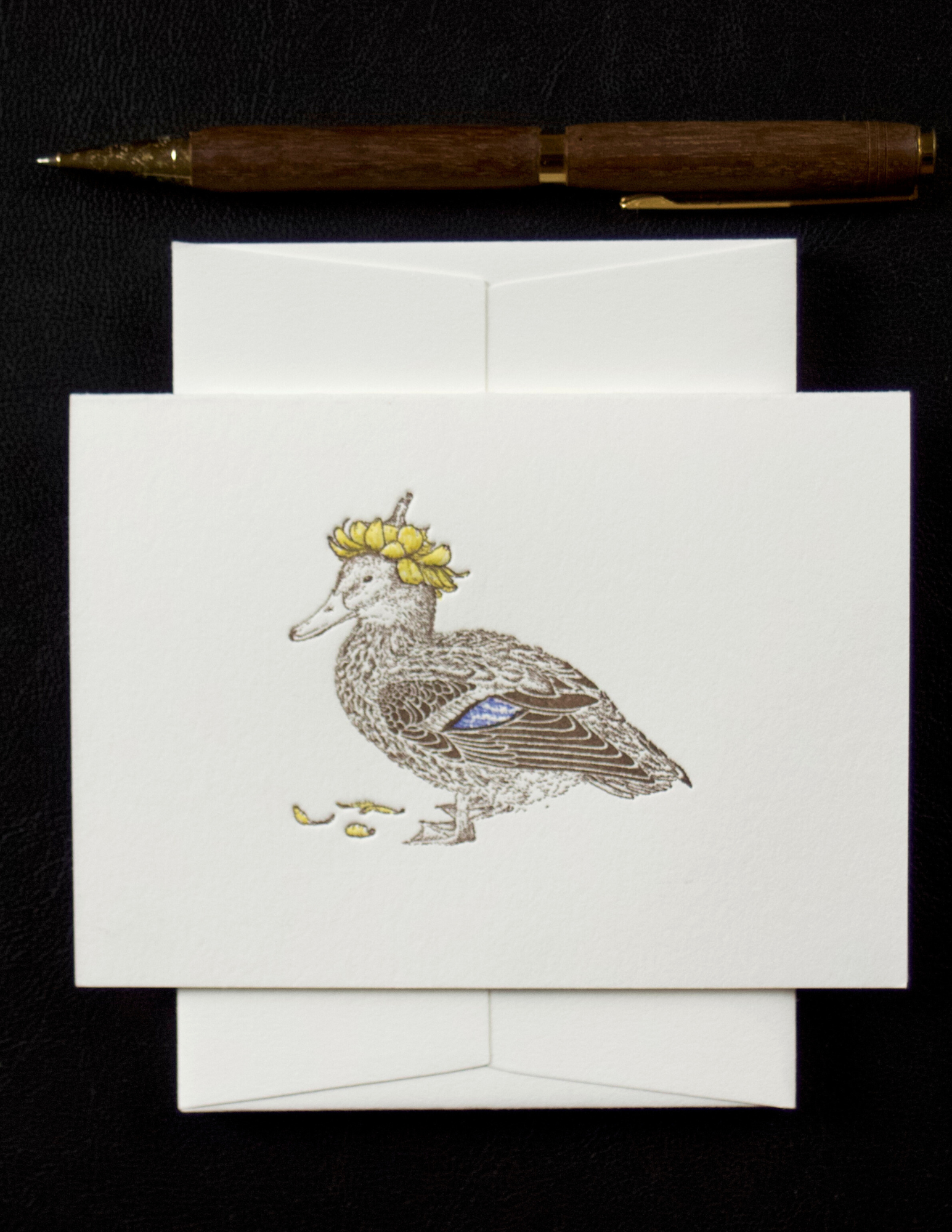 Ancesserie Letterpress - Vendita all'ingrosso Set di cartoleria/cancelleria - Carte per appunti Duck0