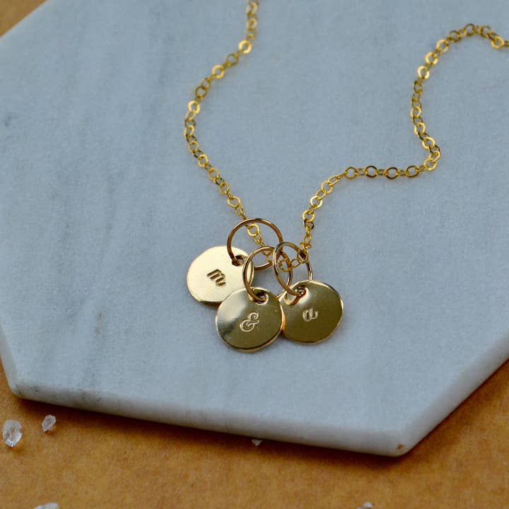 Lowercase Cursive Font Alphabet Charm Set - Triple Metal for wholesale by Foamy Wader