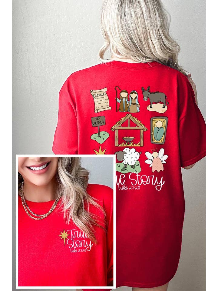 COLORBEAR - Wholesale T-Shirt (Graphic) - Unisex - TRUE STORY NATIVITY HEAVY COTTON TEE10