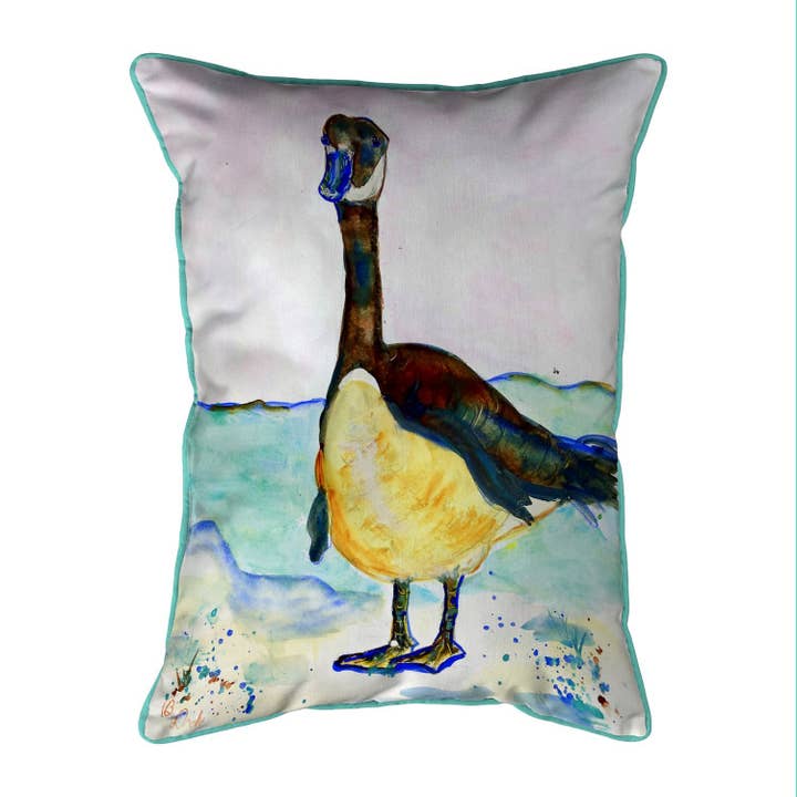 Betsy's Goose Corded Pillow for wholesale by Betsy Drake Interiors