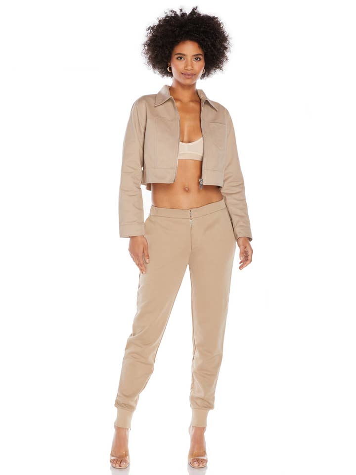 Amber Cropped Jacket for engroshandel hos Steele