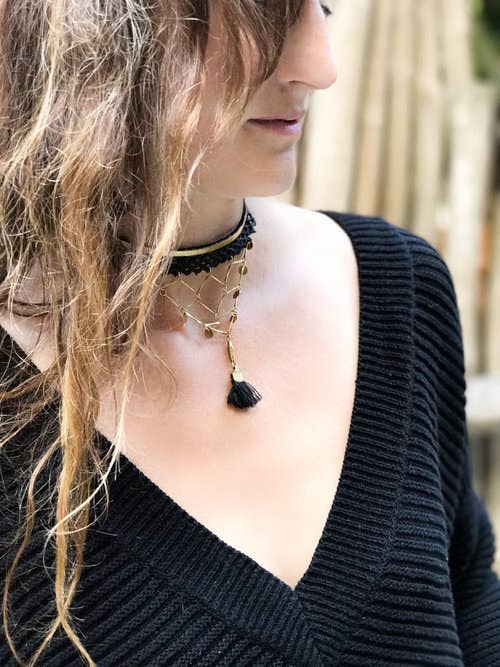 This Ilk - Wholesale Choker/Collar - Crisscross Choker Necklace2