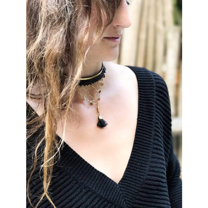 This Ilk - Wholesale Choker/Collar - Crisscross Choker Necklace2